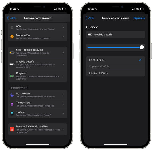 Haz que Siri te avise cuando tu iPhone tenga la batería recargada al 100%