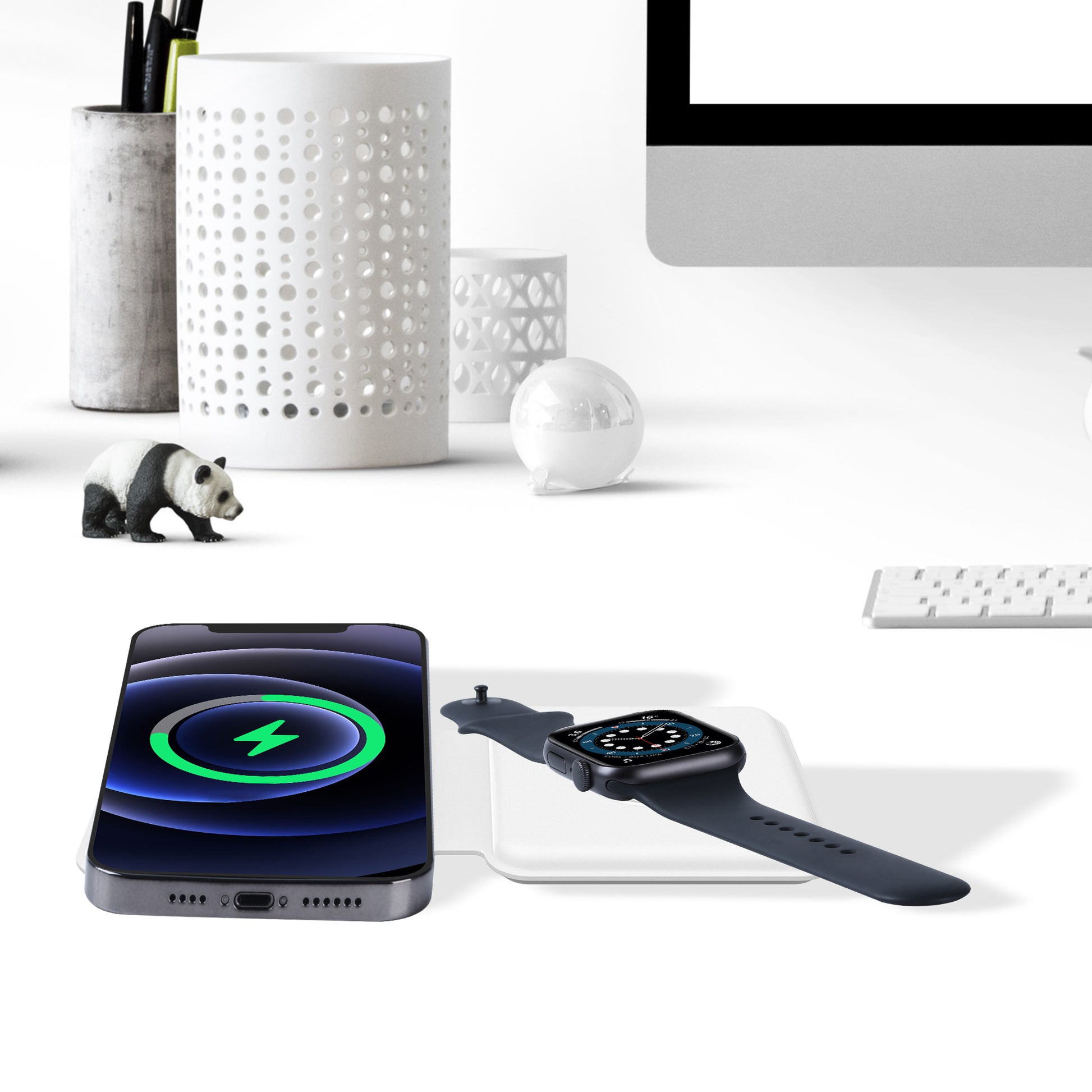 Cargador Magsafe Duo Alpha™ cromado - ENGLA Chile ®