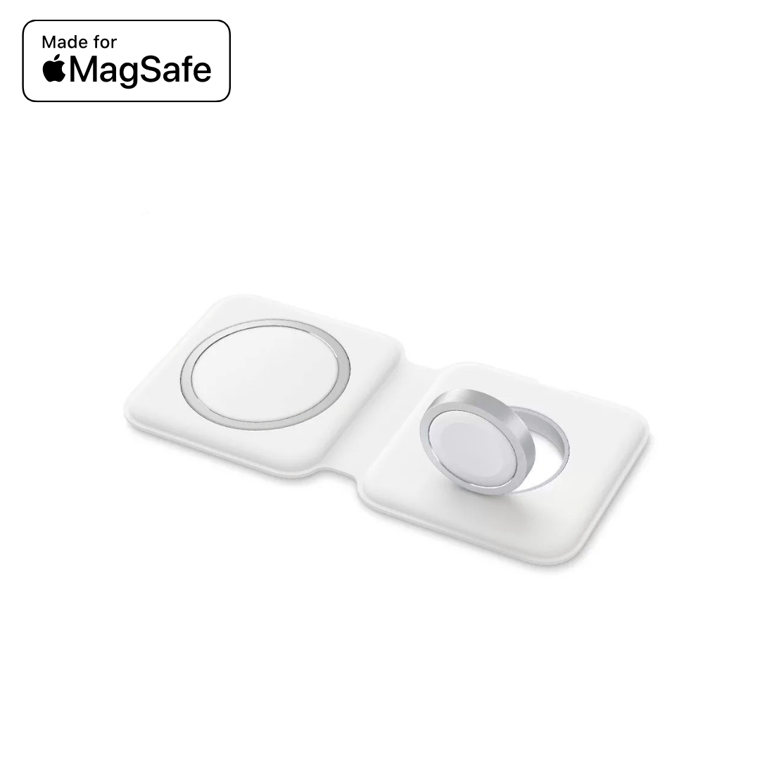 Cargador Magsafe Duo Alpha™ cromado - ENGLA Chile ® Sin adaptador de carga rápida