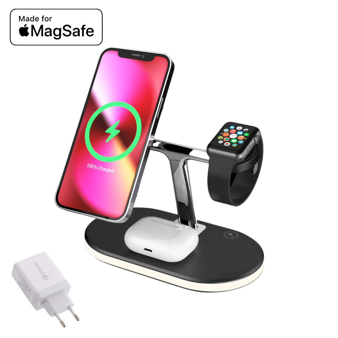 Aura™ 2 - Cargador inalámbrico MagSafe - ENGLA Chile ® Black / Incluye