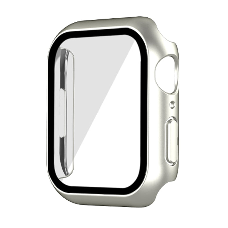 Crystal ™ - Protector de pantalla Apple Watch con vidrio templado - ENGLA Chile ® Starlight Aluminum / 45mm series 7