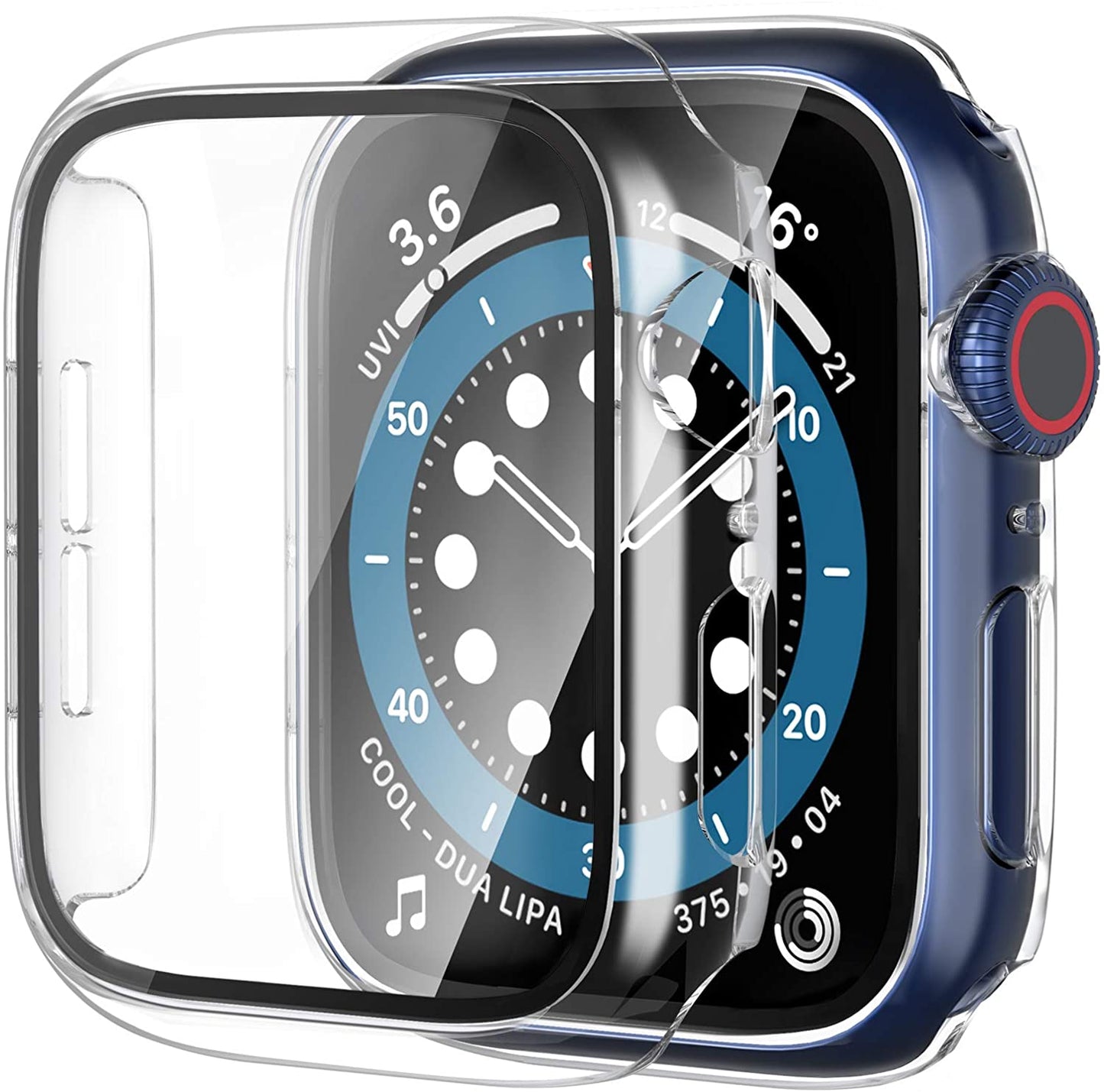 Crystal ™ - Protector de pantalla Apple Watch con vidrio templado - ENGLA Chile ® Transparent / 45mm series 7
