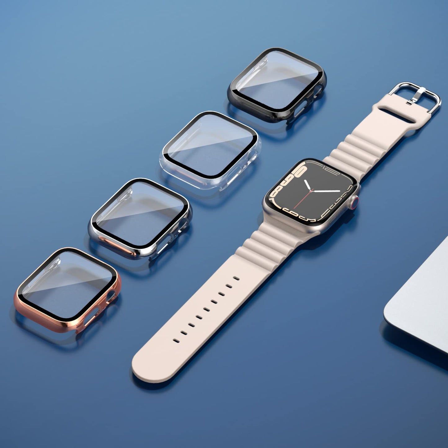 Crystal ™ - Protector de pantalla Apple Watch con vidrio templado - ENGLA Chile ®