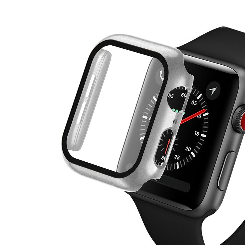 Protector de pantalla completo Apple Watch con vidrio templado - ENGLA Chile ® light silver / 38mm series 3 2 1