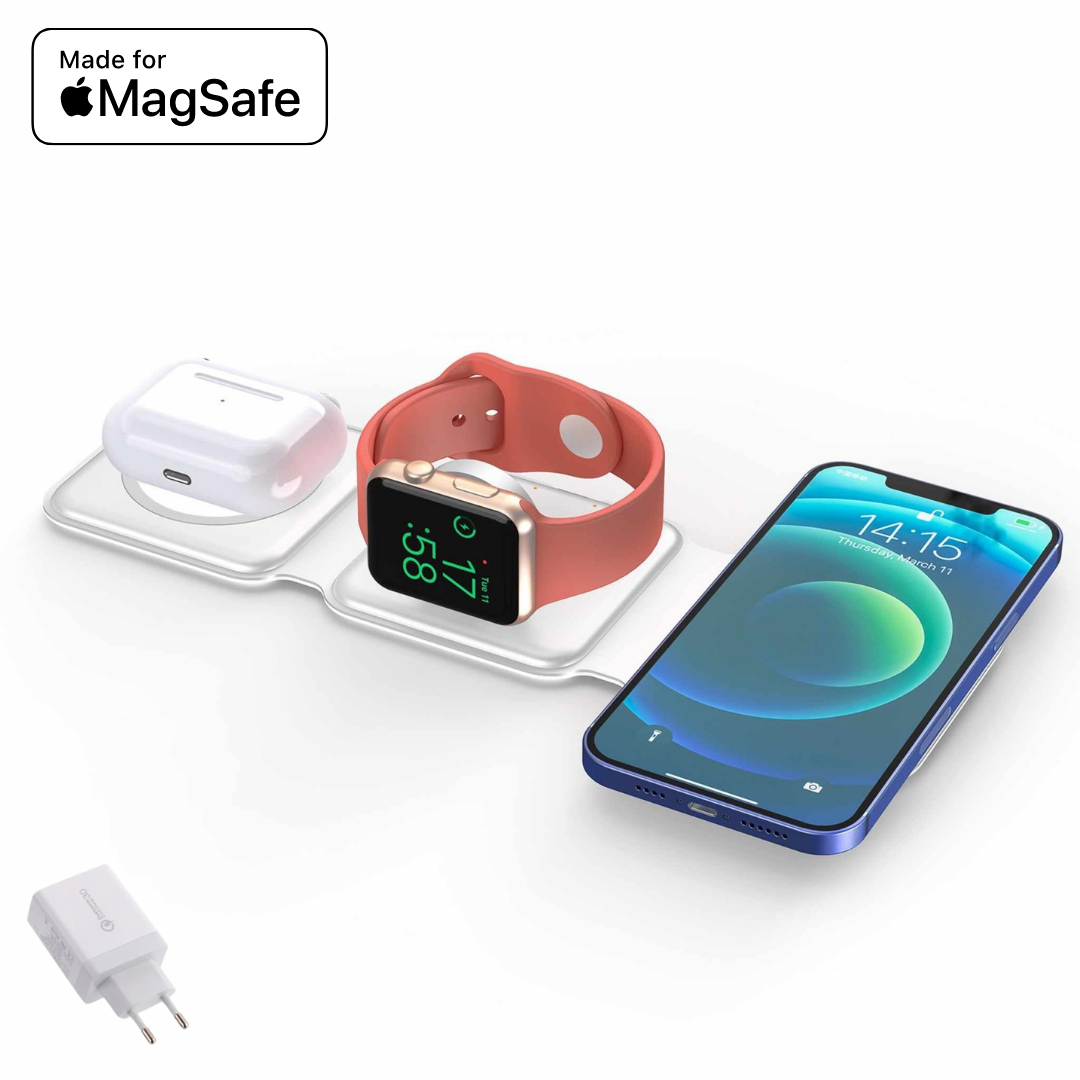 Cargador Alpha™ Premium MagSafe - ENGLA Chile ® White / Incluye