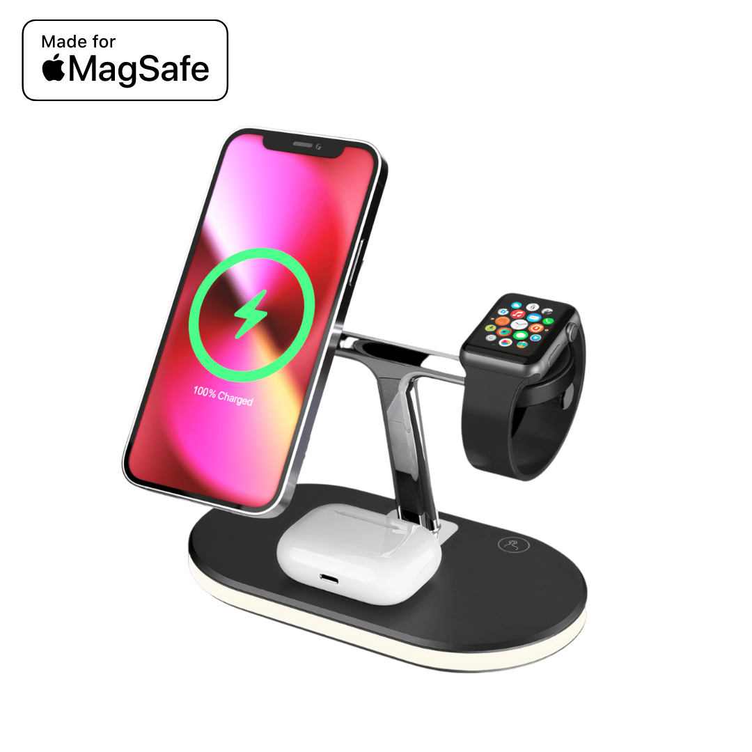 Aura™ 2 - Cargador inalámbrico MagSafe - ENGLA Chile ® Black / No incluye