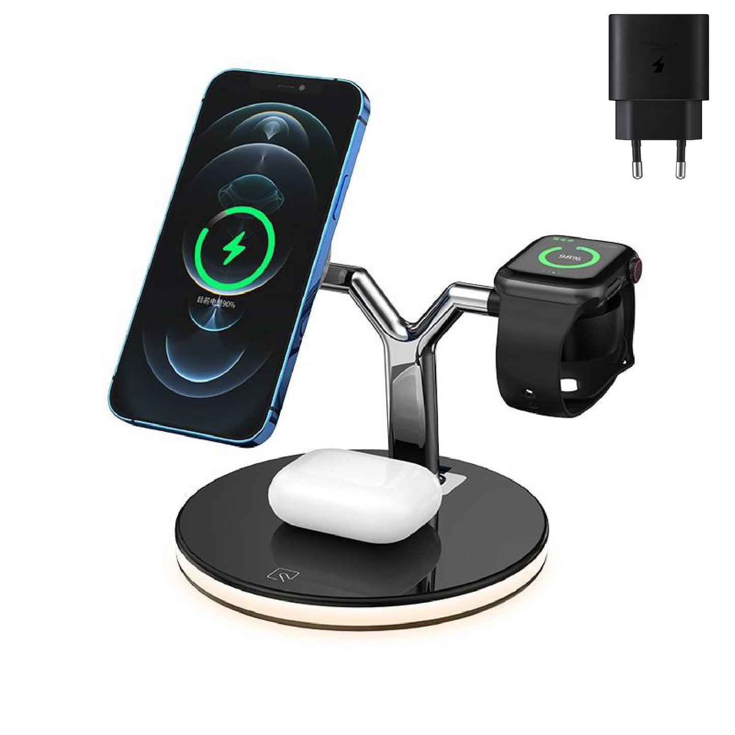 Cargador inalámbrico Aura™ MagSafe - ENGLA Chile ® Black / Incluye