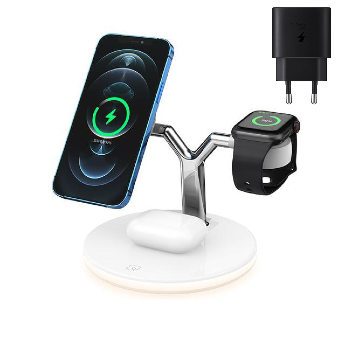 Cargador inalámbrico Aura™ MagSafe - ENGLA Chile ® White / Incluye