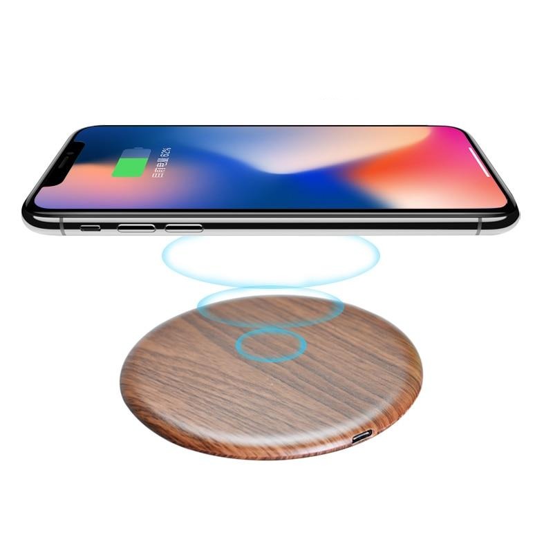 OrangePad™ cargador rápido Wireless Wooden Series - ENGLA Chile ® Dark brown / No incluye