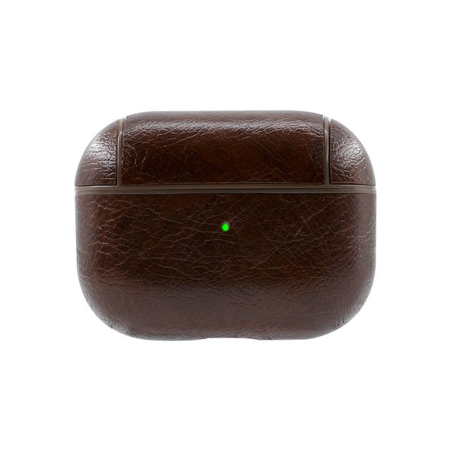 Funda para AirPods PRO de cuero - ENGLA Chile ® Dark brown