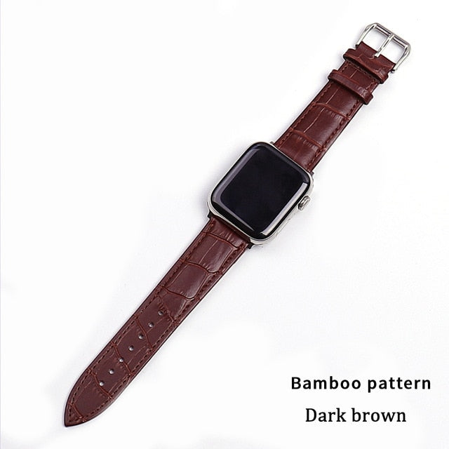 Correa de cuero para Apple Watch - ENGLA Chile ® Dark brown 1 / 38mm or 40mm