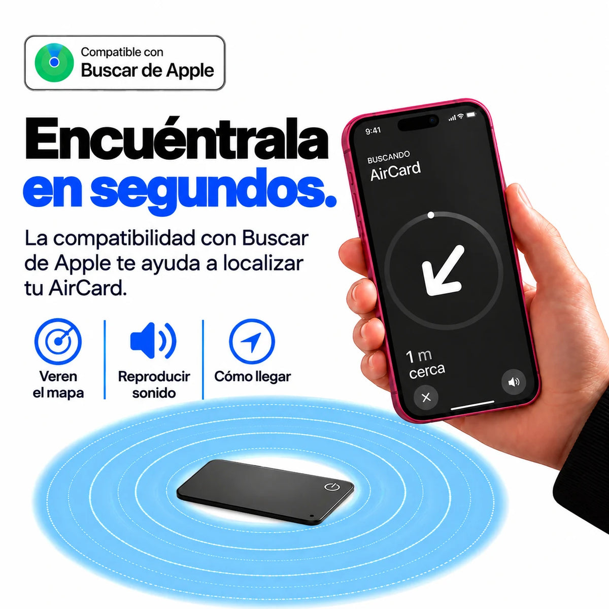 AirCard — Tarjeta Rastreadora para Apple Find My