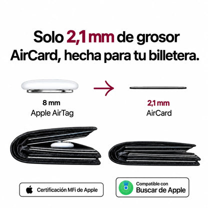 AirCard — Tarjeta Rastreadora para Apple Find My