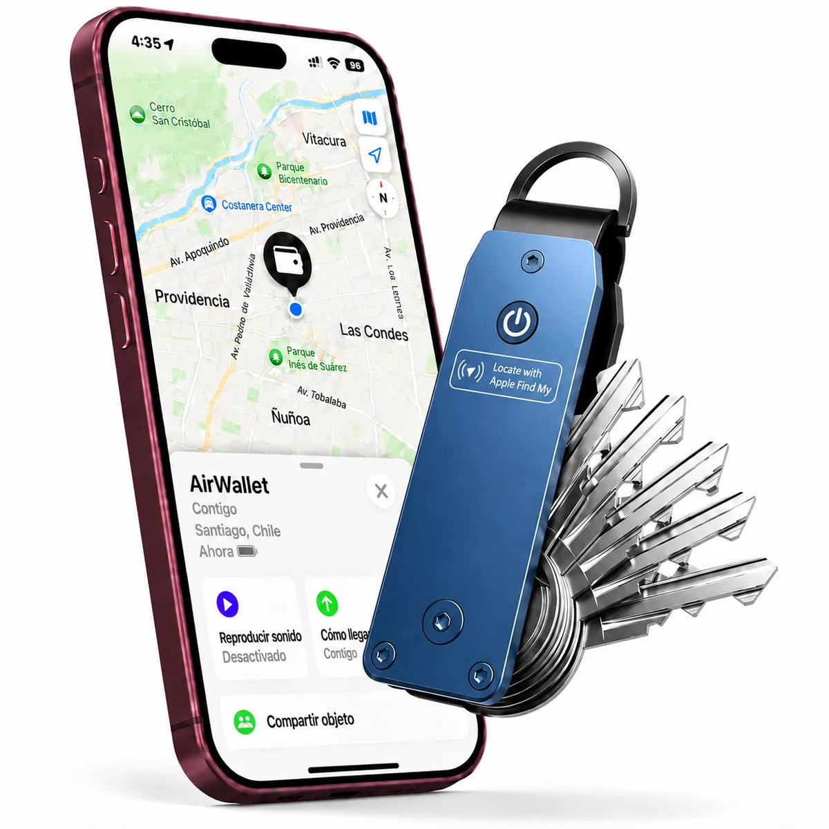 AirKey — Organizador de llaves con Apple Find My