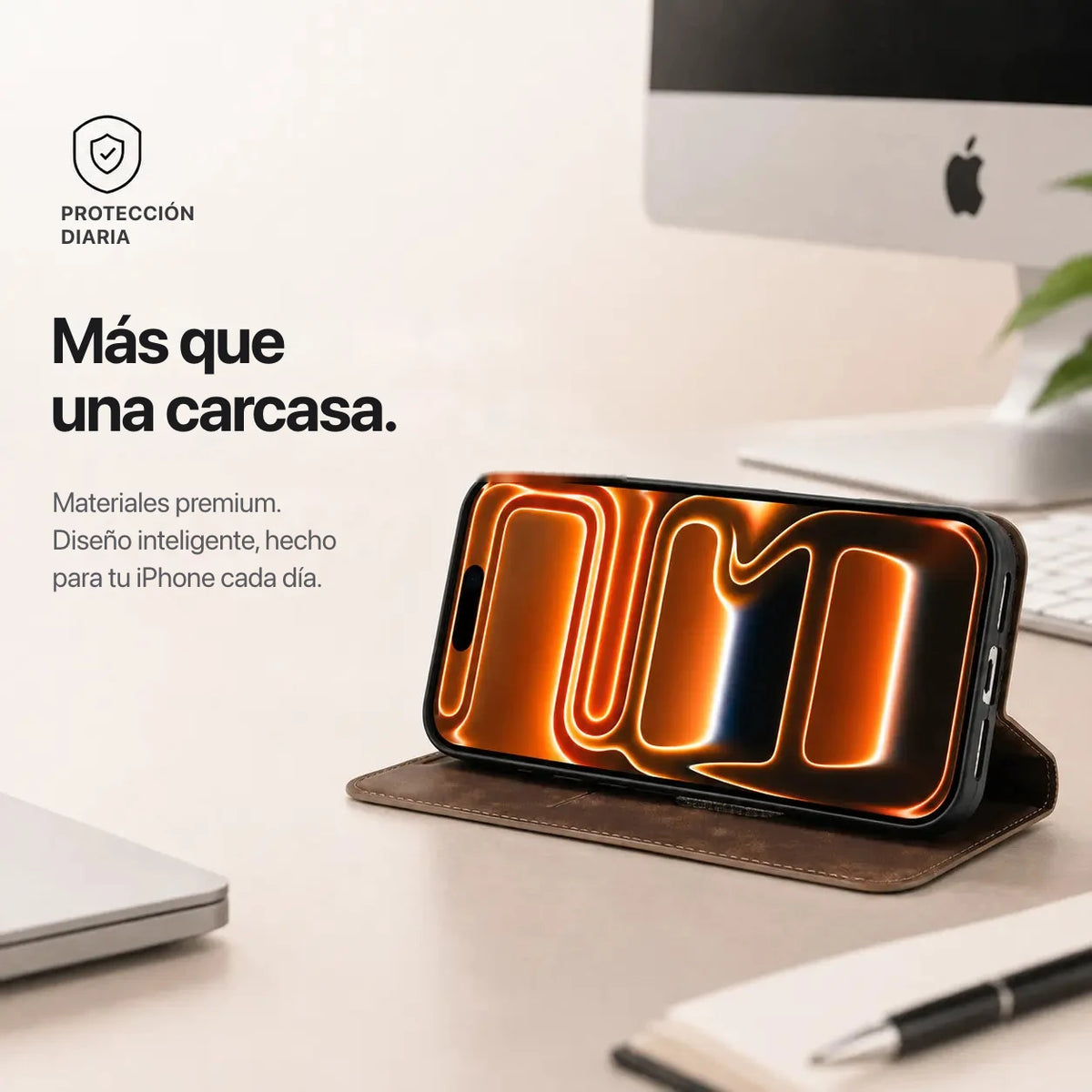 Más que una carcasa — materiales premium