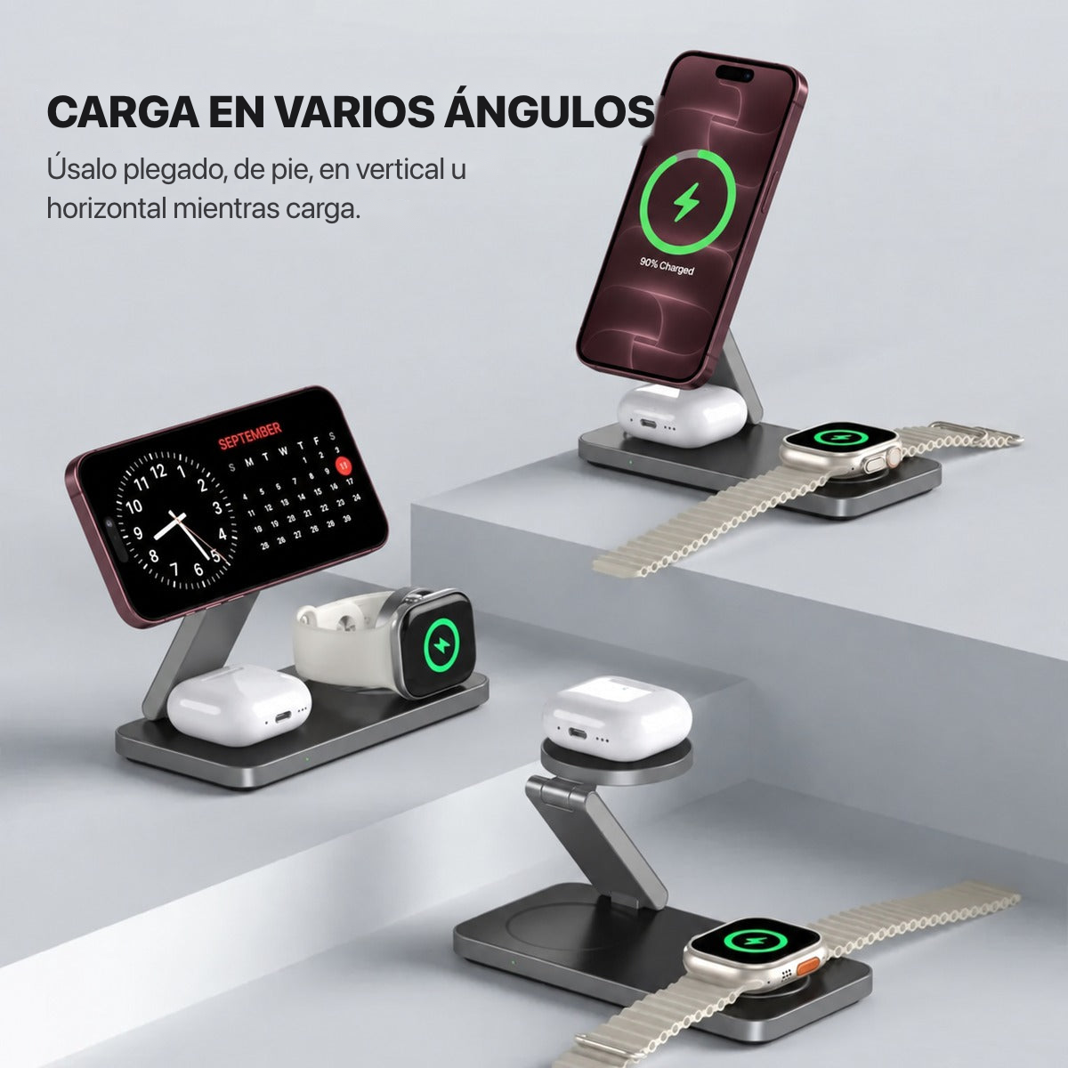 Carga en varios ángulos