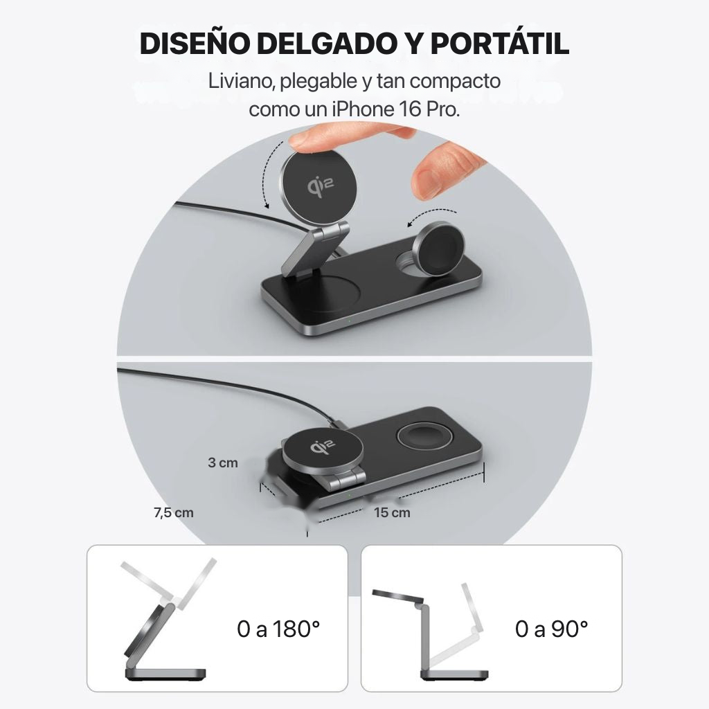 Diseño delgado y portátil