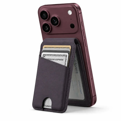 MagWallet Lavanda — billetera MagSafe de cuero