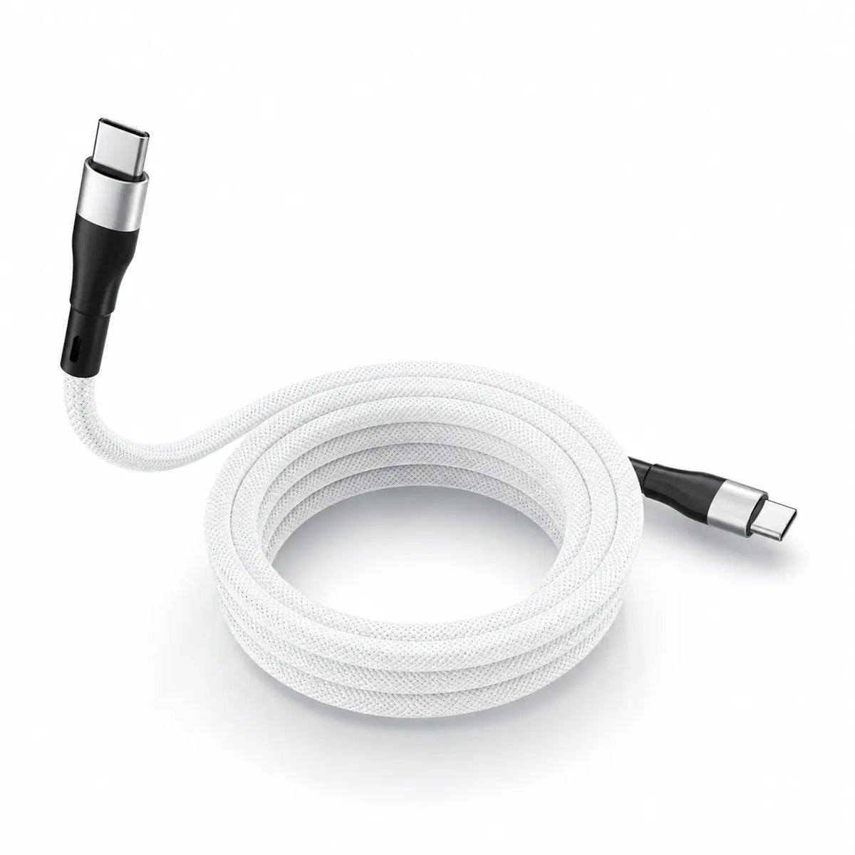 Cable Magnético USB-C MagCable Titanium White