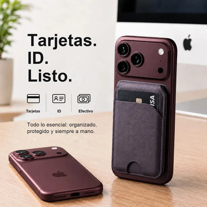 MagWallet Lavanda — tarjetas, ID y efectivo