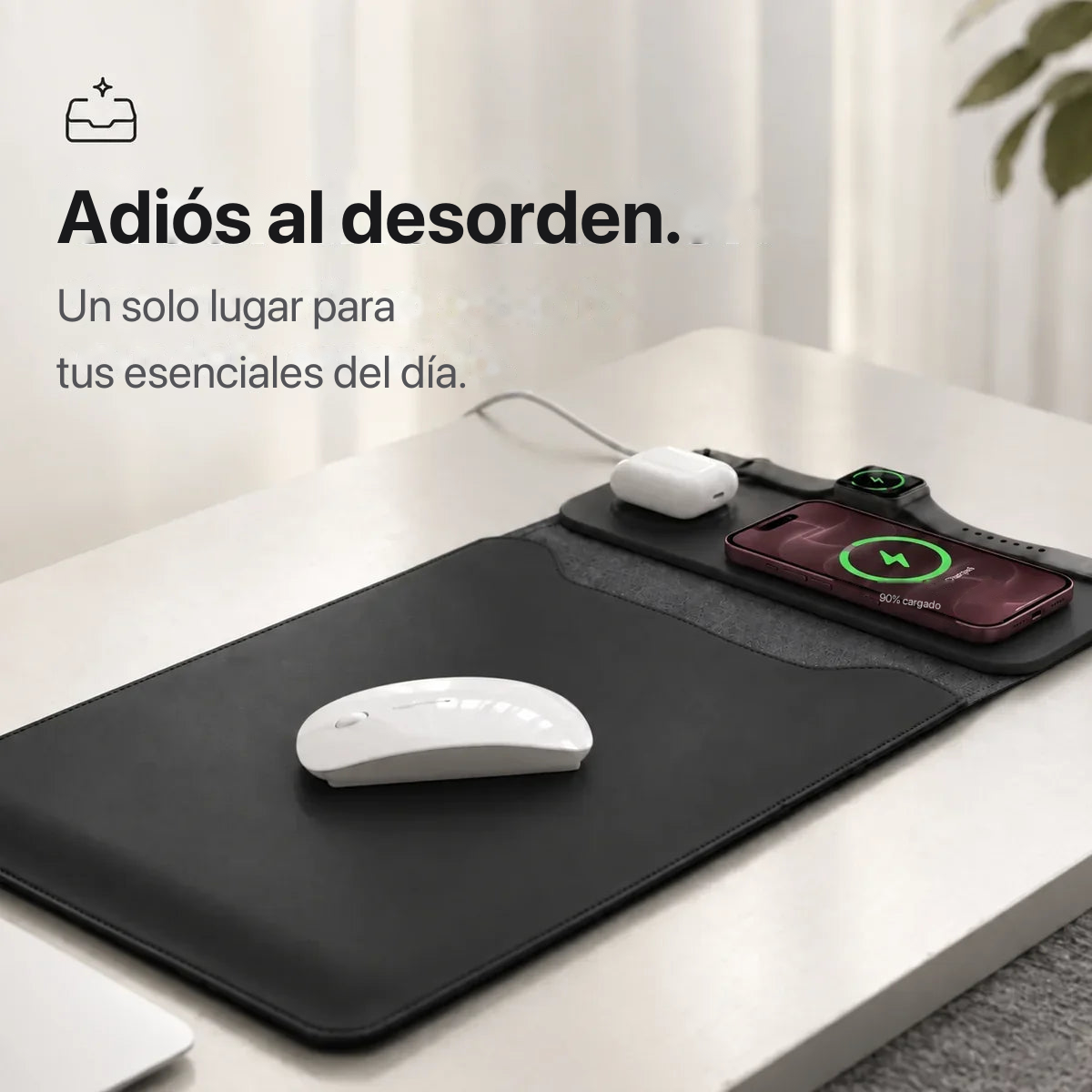 Adiós al desorden — MagDesk Sleeve Negro Medianoche