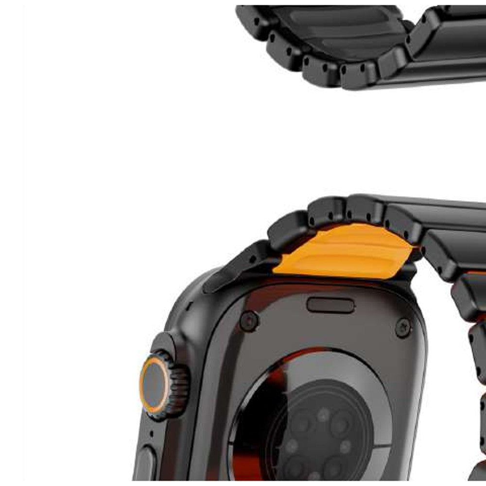 WatchBand Active Titanio Negro Naranjo