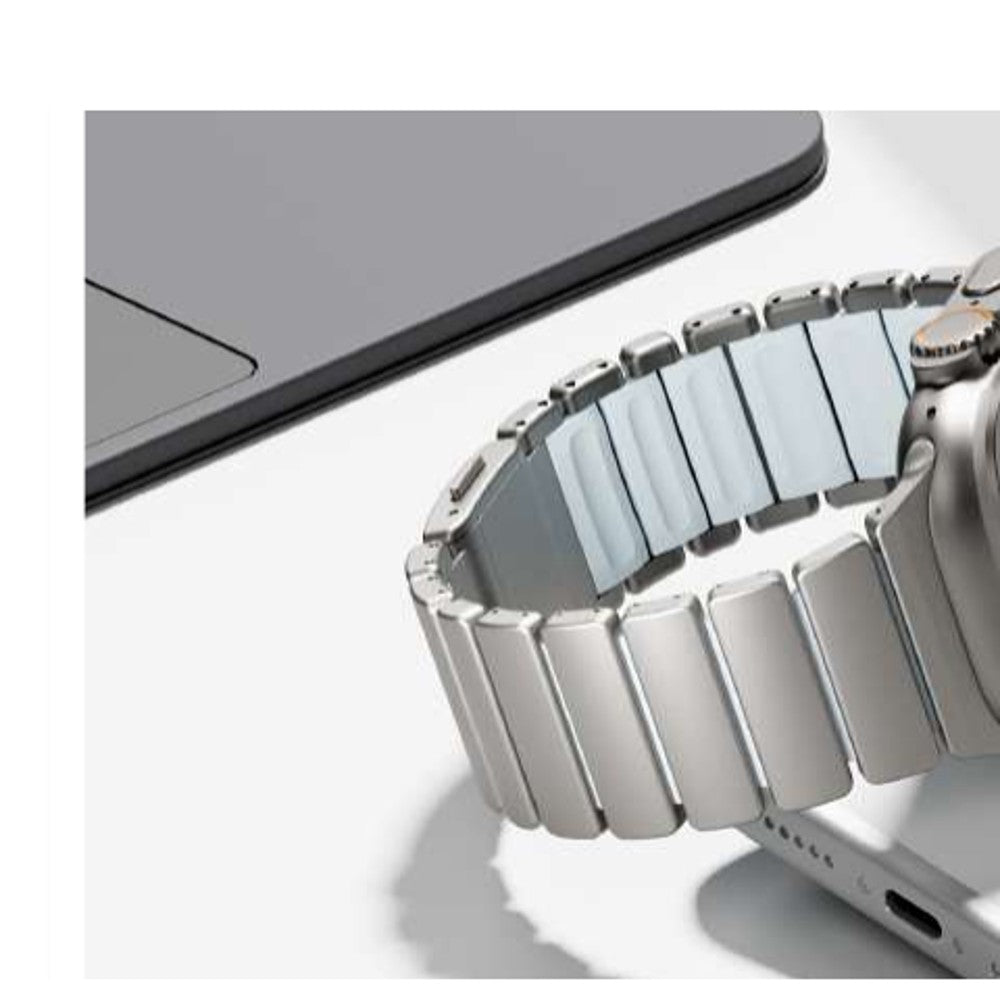WatchBand Active Titanio Plata Blanco