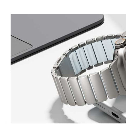 WatchBand Active Titanio Plata Blanco