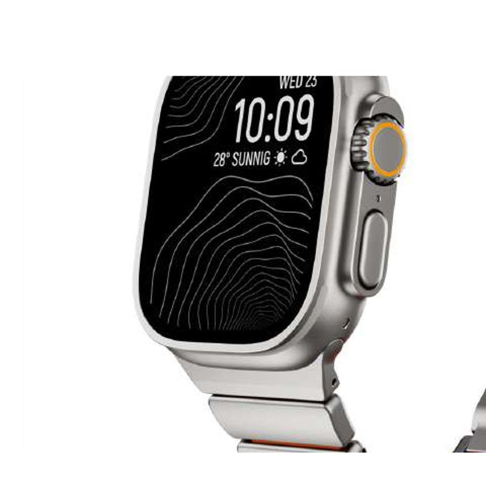 WatchBand Active Titanio Plata Naranjo