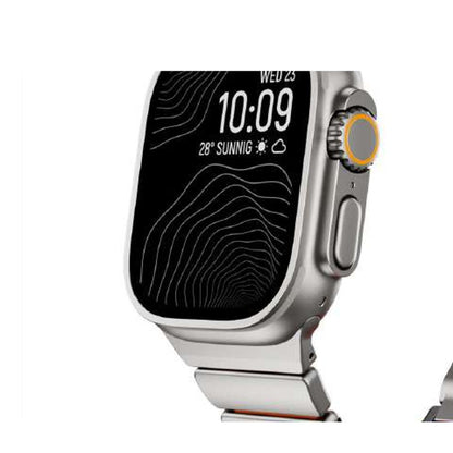 WatchBand Active Titanio Plata Naranjo