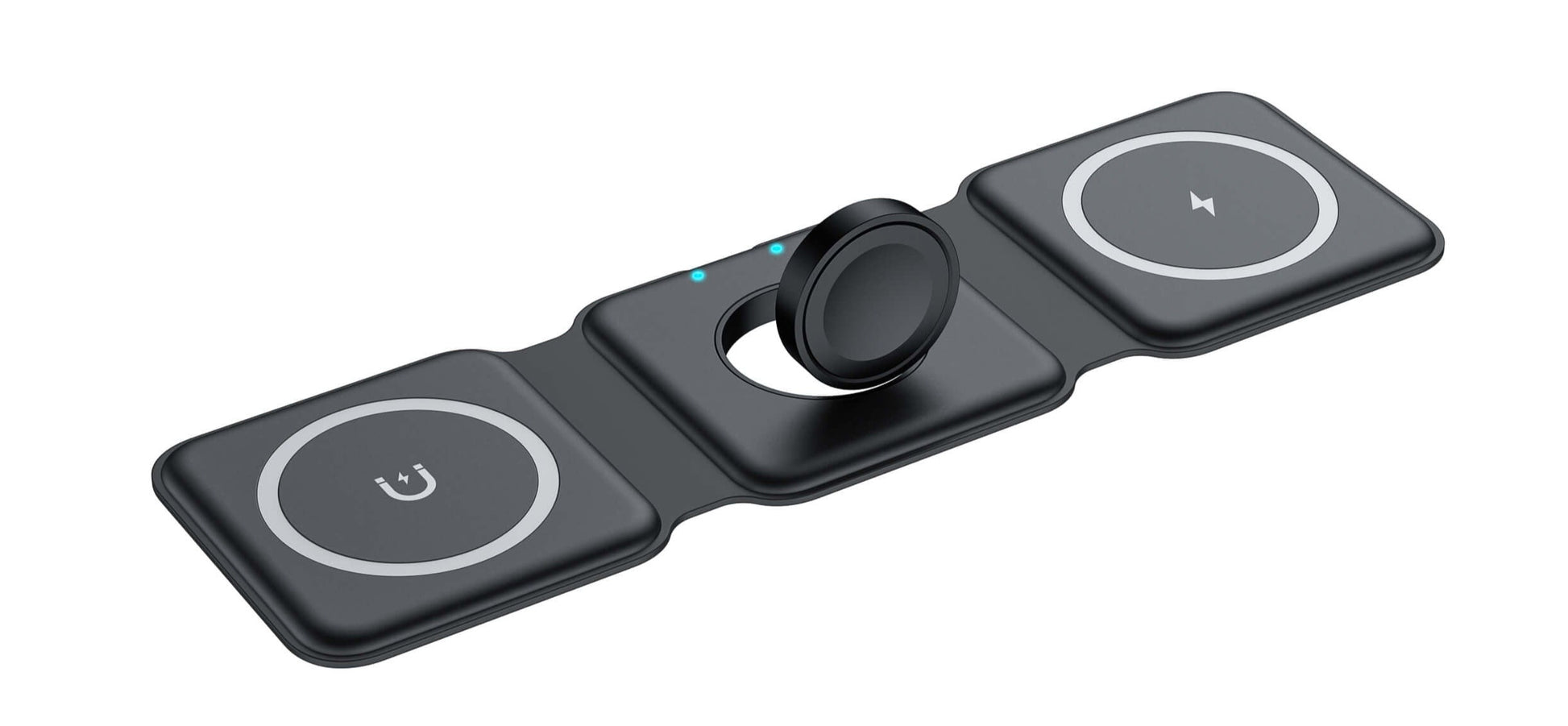 Cargador inalámbrico plegable 3 en 1, base de carga rápida magnética para  iPhone 12, 13, 14pro Max, Apple Watch, Airpods, portátil, 15W - AliExpress