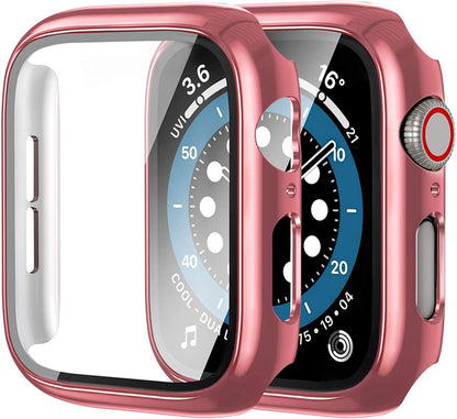 Crystal ™ - Protector de pantalla Apple Watch con vidrio templado - ENGLA Chile ® pink gold / 45mm series 7