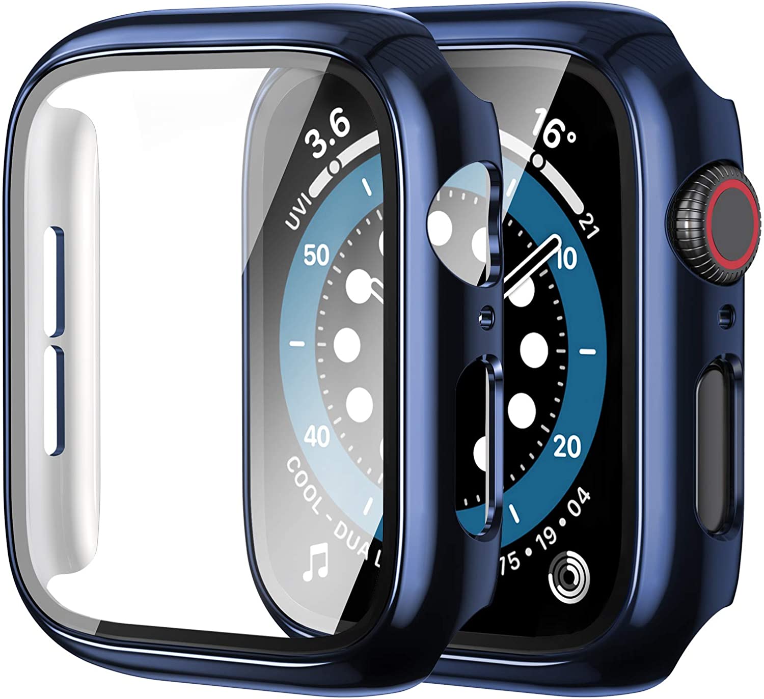 Crystal ™ - Protector de pantalla Apple Watch con vidrio templado - ENGLA Chile ® blue / 45mm series 7