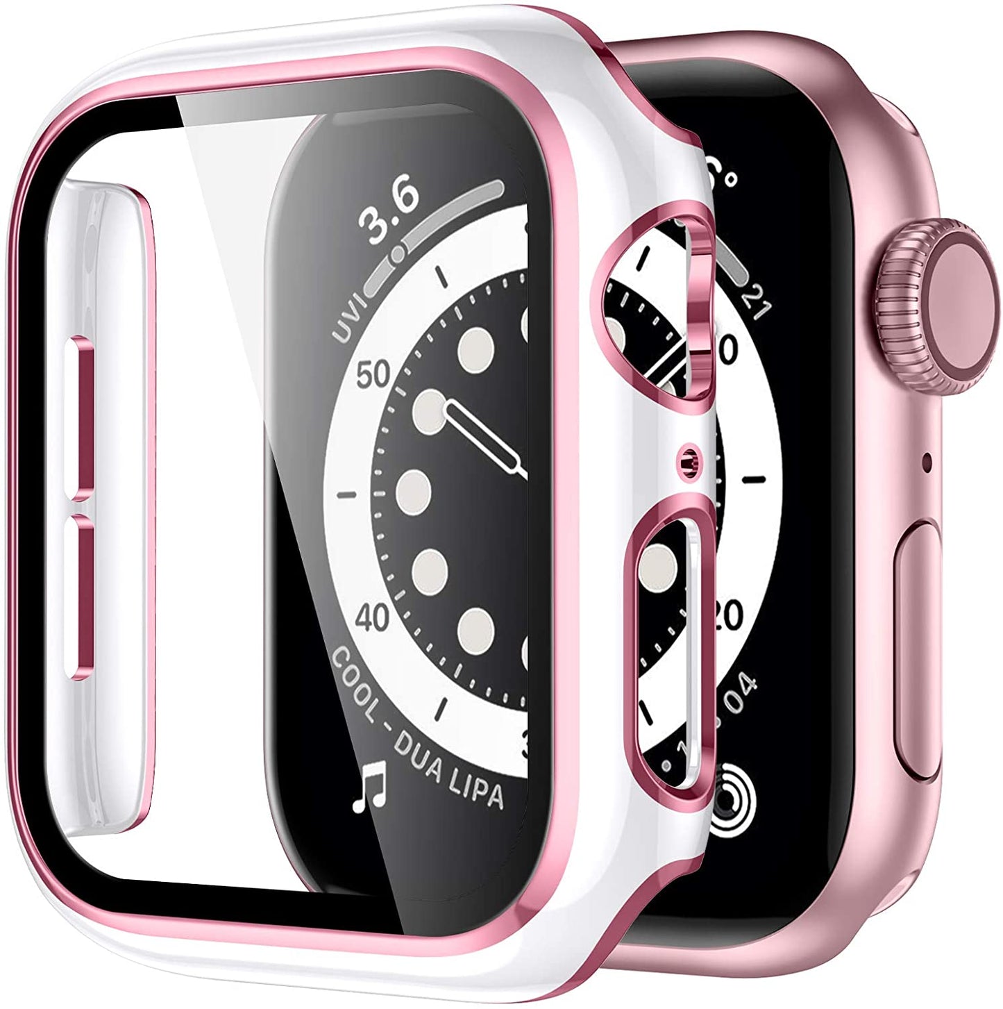 Diamond ™ - Protector + lámina Apple Watch - ENGLA Chile ® White pink / 38mm series 321