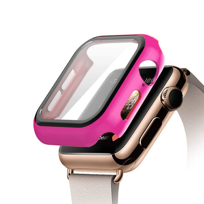 Protector de pantalla completo Apple Watch con vidrio templado - ENGLA Chile ® Rose red / 38mm series 3 2 1