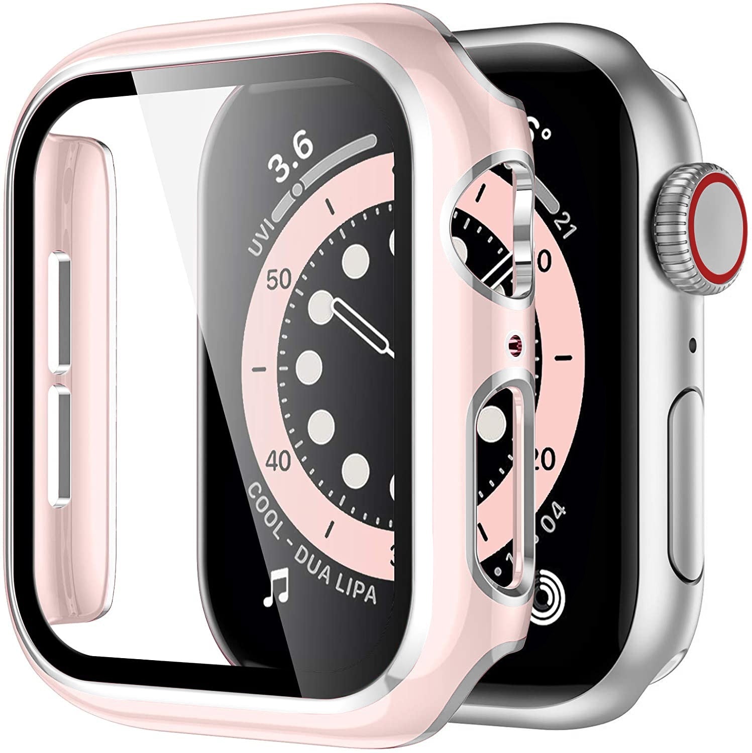 Diamond ™ - Protector + lámina Apple Watch - ENGLA Chile ® pink silver / 38mm series 321
