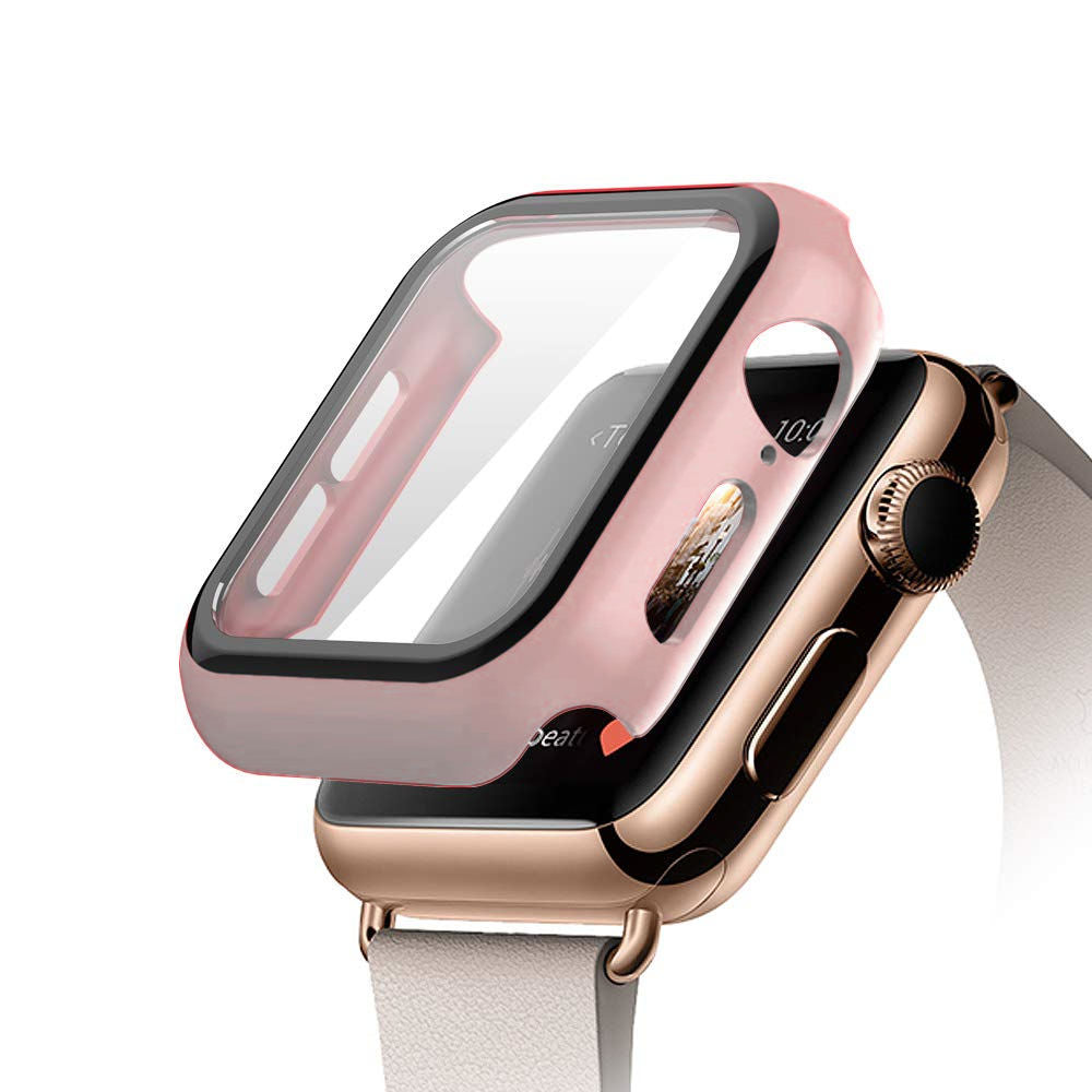 Protector de pantalla completo Apple Watch con vidrio templado - ENGLA Chile ® Pink / 38mm series 3 2 1