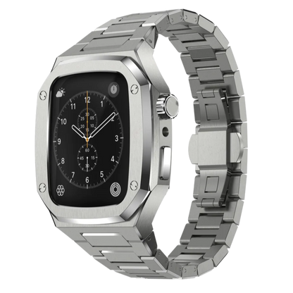 Royal ™ Metal series - Correa + protector para Apple Watch - ENGLA Chile ® Metal Silver / Apple Watch 44mm