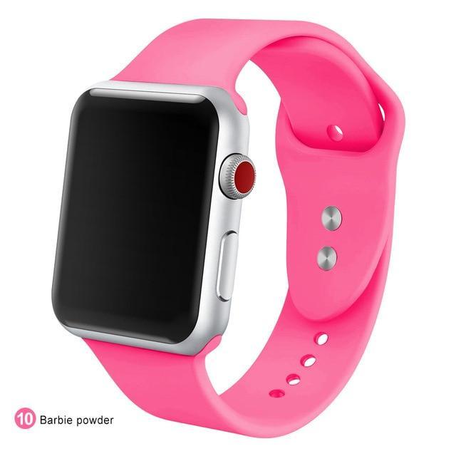 Correa de silicona suave para todos los modelos de Apple Watch 21 colores - ENGLA Chile ®