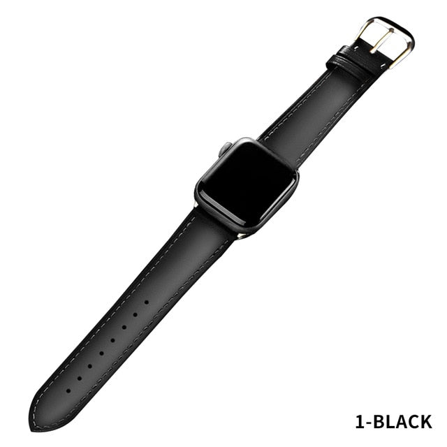 Correa de cuero para Apple Watch - ENGLA Chile ® Black / 42mm or 44mm