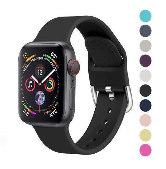 Correa de silicona suave para todos los modelos de Apple Watch 21 colores